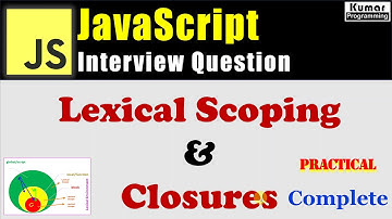 JavaScript Interview Question -  What is Lexical Scoping and Closures in  JavaScrpt? - Complete