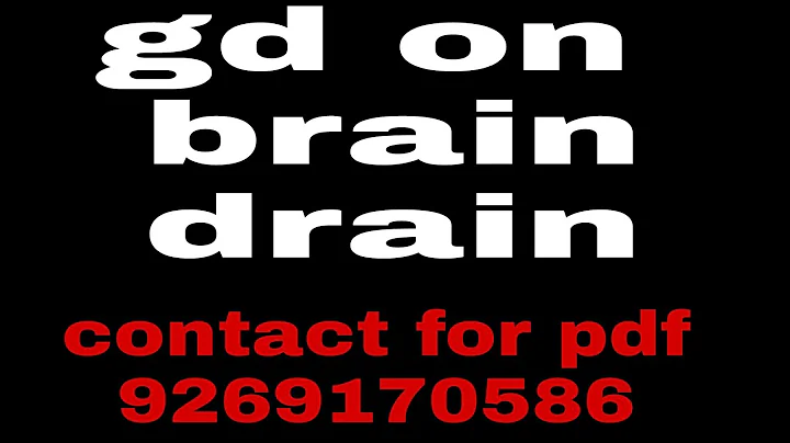 group discussion on Brain Drain