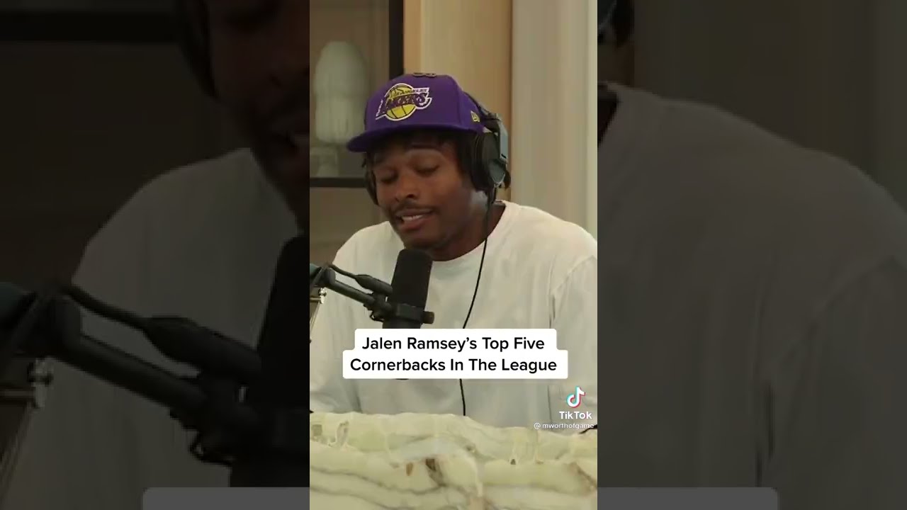 Jalen Ramsey S Top 5 Cornerbacks In The League 