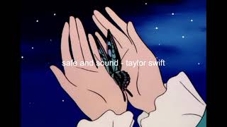 safe and sound - taylor swift (slowed + reverb) Resimi