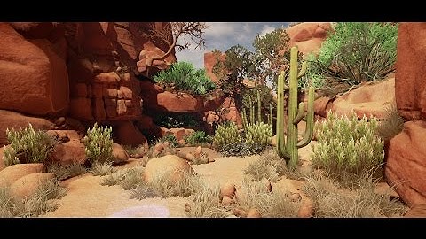 Speed Level Design - Desert valley Scene- Unreal Engine 4
