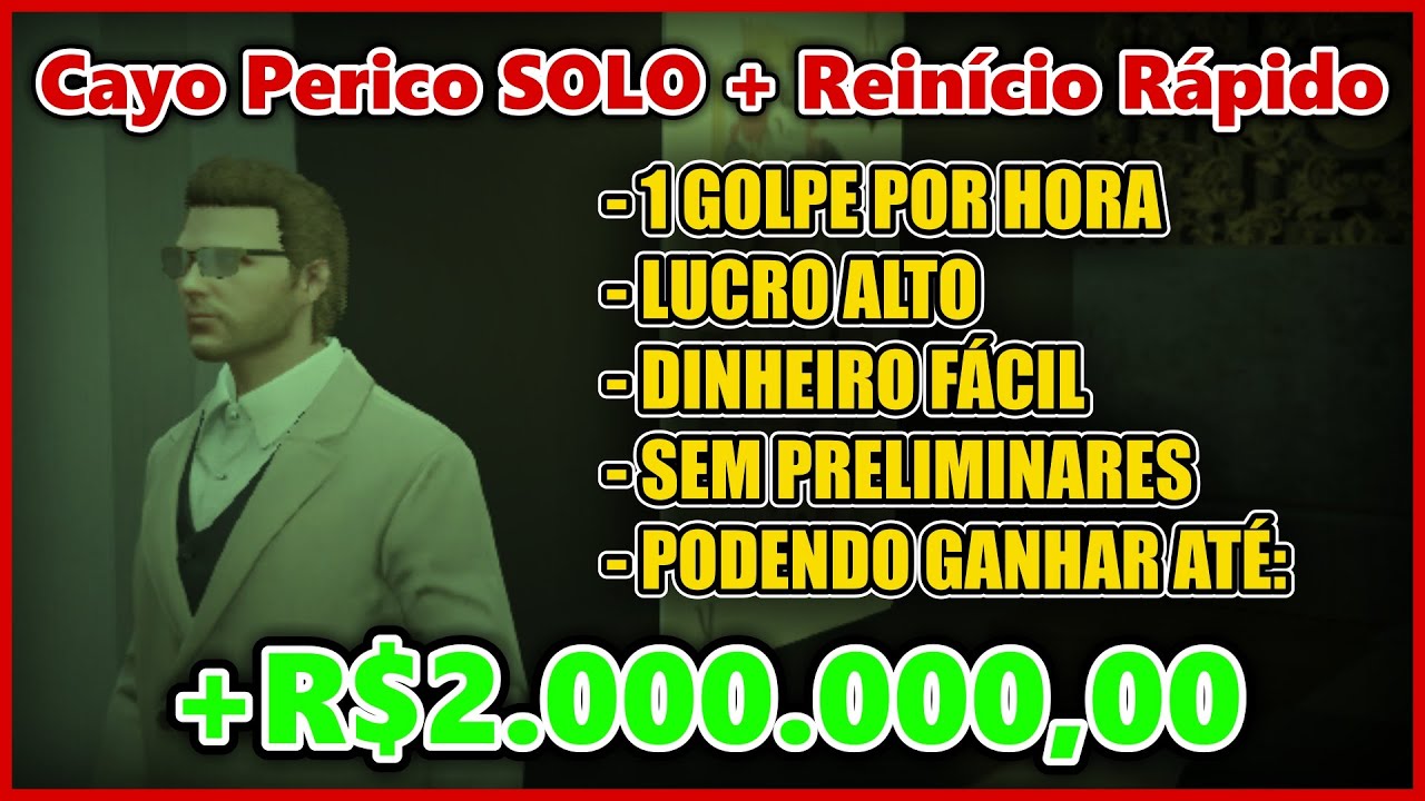 O ULTIMATO | Essa é a Rota ABSOLUTA de Cayo Perico SOLO | Reinício Rápido e Sem Cortes