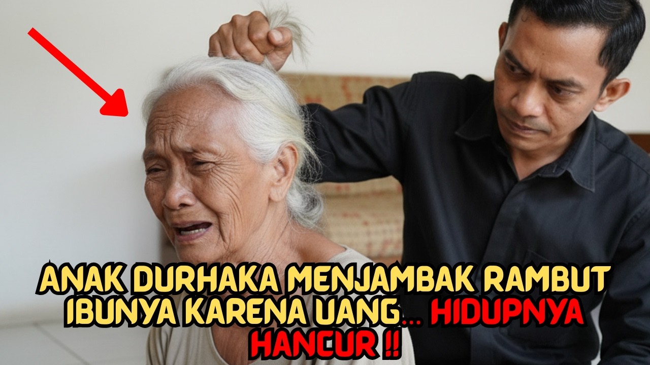 ANAK DURHAKA MENJAMBAK RAMBUT IBUNYA KARENA UANG 💔... HIDUPNYA HANCURR ‼️‼️