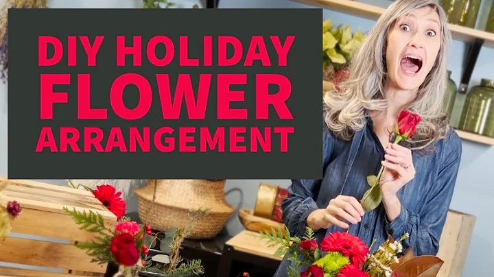 DIY Holiday Flower Arrangement