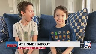 KCTV5 news anchor's children cut their own hair with humorous results