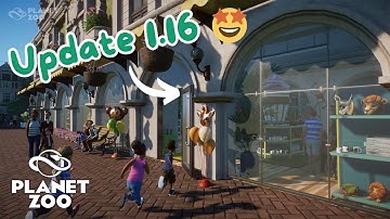 🎁 Planet Zoo Free Update 1.16 - Souvenir Shops, Color Morphs, and More!