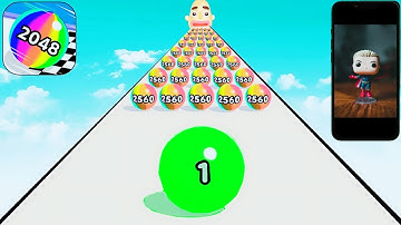 Top Satisfying Mobile Game Ball Run 2048 Merge New Gameplay Walkthrough All Levels Big Update Free K