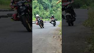 Latihan balap bbk 2 tak 116cc dikejar senior. #roadrace #balapmotor #racing #short