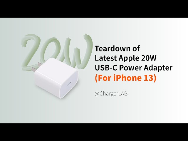 Teardown of Latest Apple 20W USB-C Power Adapter (For iPhone 13)