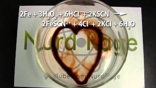 Make an Iron Heart Bleed (chemistry trick)