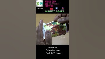 How Make a Rotating Paper Cup  Lantern Easily ! DIY #Shorts #diy #Craft #DIY #Lantern #Papercup
