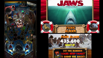 Jaws Ultimate Pro - (PinEvent) - PUP Full DMD (16:9) quick preview of "Panic Alarm" (Future Pinball)