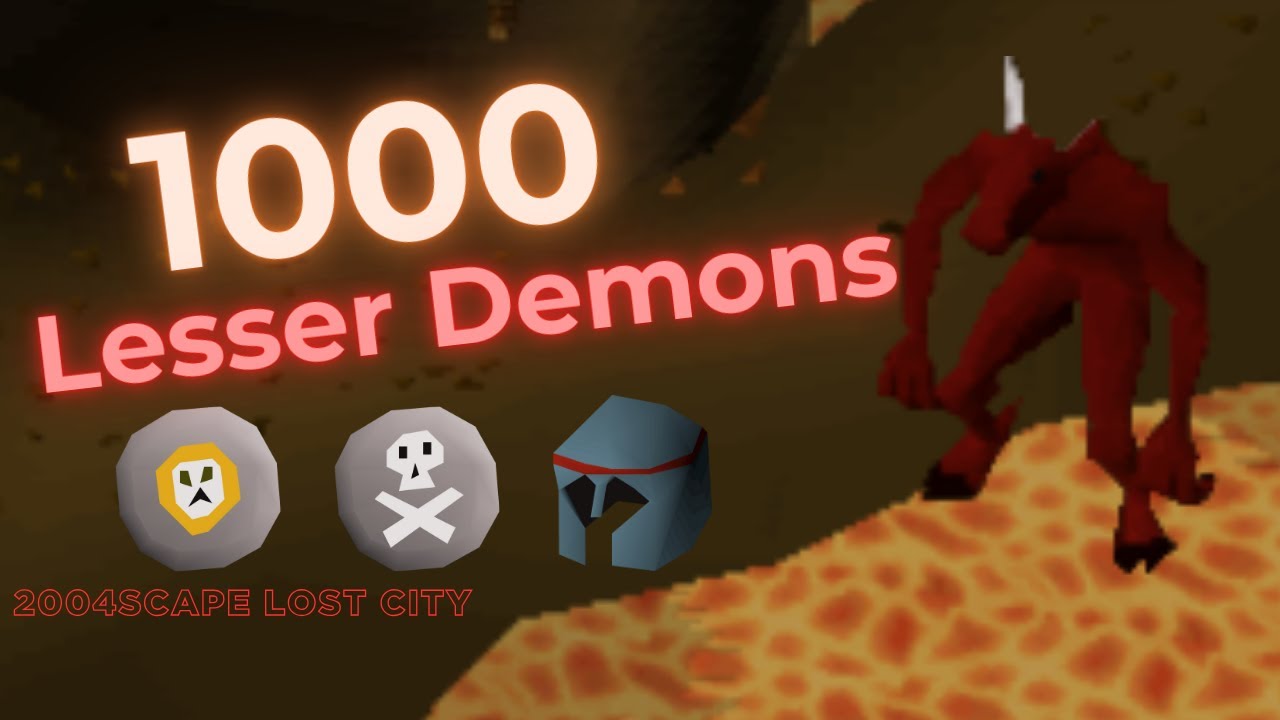 Loot from 1000 Lesser Demons - 2004scape/lostcity - OSRS F2P - YouTube