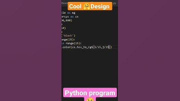 New Amazing Cool Design program in python #short #shorts #viral #status #video #reels #trending #new