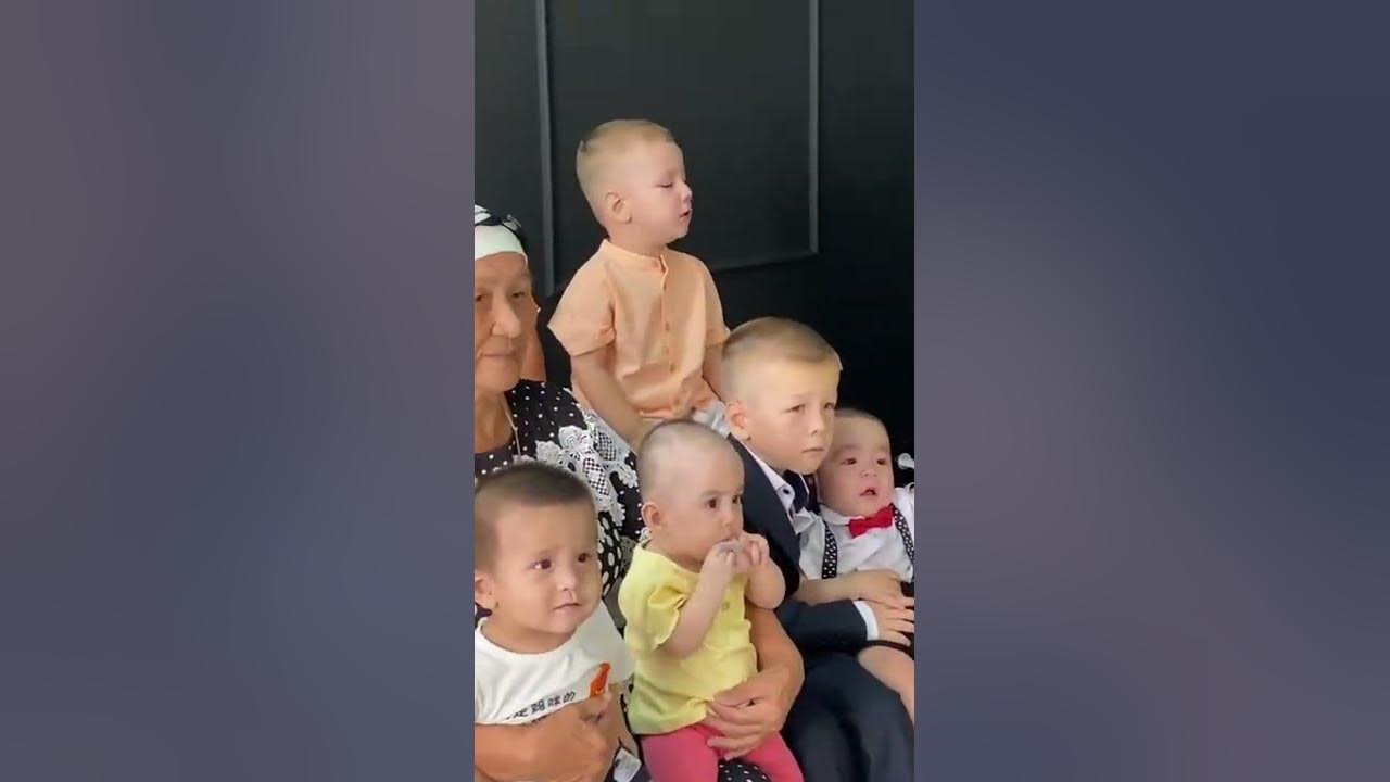 наша бабушка с внуками - YouTube