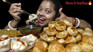 SPICY PANIPURI🔥EATING CHALLENGE, MOMO EATING CHALLENGE, FUCHKA EATING MUKBANG, EATING SHOW