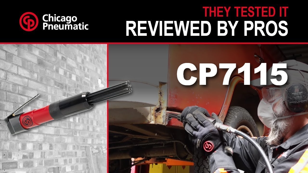 Chicago Pneumatic CP7115 Needle Scaler Demonstration YouTube