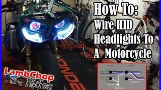 Wiring HID Headlights To A (both lights on, high low beam) -