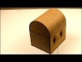 como hacer un cofre del tesoro de carton con clave (cardboard treasure chest with key)