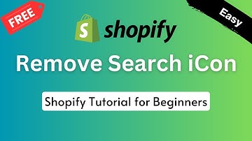 How To Remove Search Icon In Debut Theme  ✅ Shopify Tutorial For Beginners