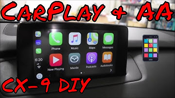 Mazda CX-9 AA/CarPlay USB Hub Install.  DIY CarPlay!