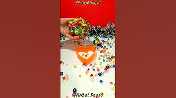 Satisfying Reverse Colorful Pearl Beads Relaxing ASMR 🍒💙🍈🍒 #reverse #asmr #satisfying