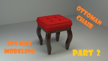 3ds Max Modeling Tutorial - Ottoman chair (part 2)