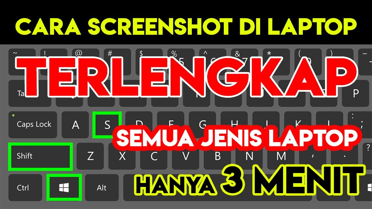 Cara Screenshot Di Laptop Terlengkap Windows 10 Youtube