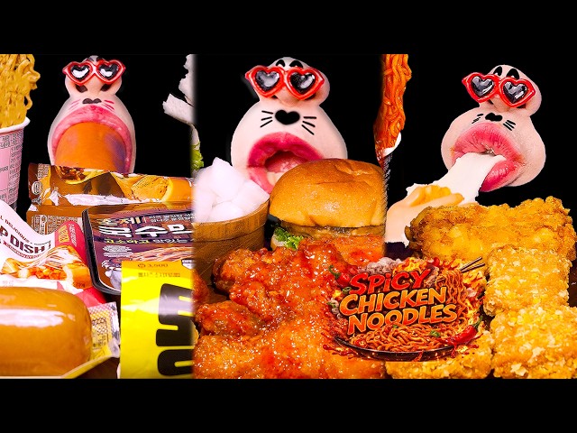 ASMR All About Spicy Chicken Noodles 2 HOURS Mukbang 🍜 Spice It Up!!
