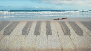 1 Hour of Improvised Relaxing Piano Music with Calming Ocean Waves and Birds for Studying &amp; Sleeping