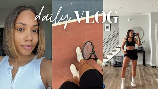 I CUT MY HAIR | vlog, tennis lessons, anxiety, &amp; more  | Faceovermatter