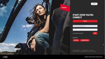 How to create a new Valtra Connect account