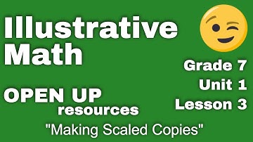 😉7th Grade, Unit 1, Lesson 3 "Making Scaled Copies"  Illustrative Mathematics