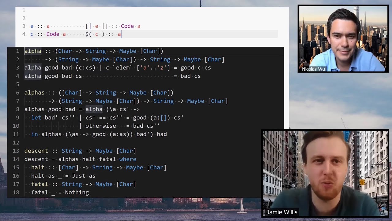 Staged Selective Parser Combinators (ICFP 2020) - YouTube