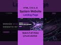 How to Create Simple Website Using HTML & CSS | Fast Code