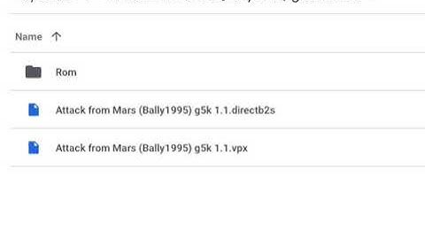 Attack from Mars (Bally1995) g5k 1.1 VPX