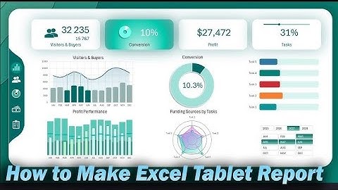 How to Make Excel Dashboard for Project Management on a Tablet