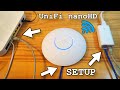 Unifi nanoaccess point  unboxing installation configuration and test