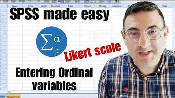 Ordinal/Likert scale data on SPSS
