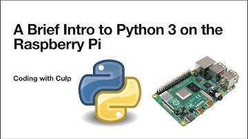 Intro to Python 3 Lesson 1 on the Raspberry Pi - Printing, Input, Variables, For loops