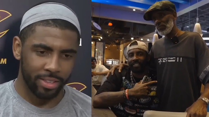 Kyrie Irving recreates interview when asked if LeBron was a "father figure" 😂