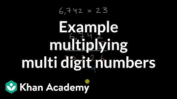 Example multiplying multi digit numbers