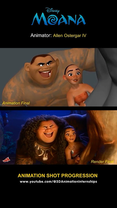 Moana | Moana Punching Face Maui Shot Progression  #shots