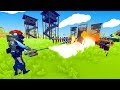 TABS - FLAMETHROWER VS Tent Spawning Military Units! - Totally Accurate Battle Simulator