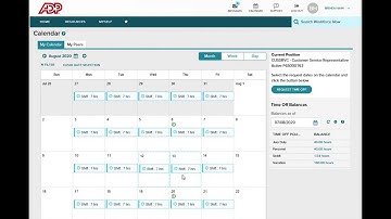 Submitting a Time Off Request on ADP Workforce Now
