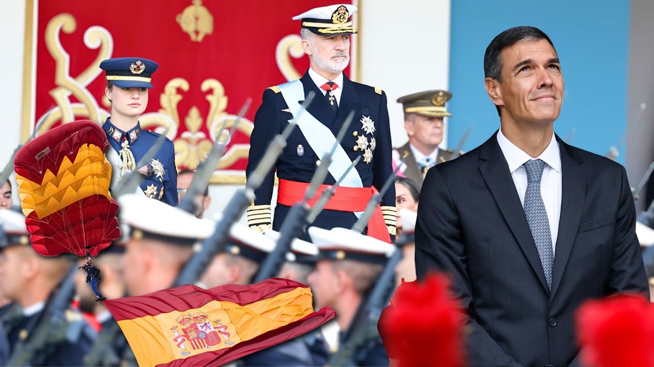 🪂Así fue el DESFILE MILITAR del DÍA DE LA HISPANIDAD en Madrid: pitos a SÁNCHEZ y ovación al REY