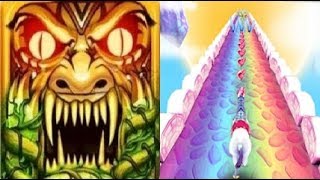 Temple Dark Knight Run vs My Little Unicorn Runner 3D 2 screenshot 3