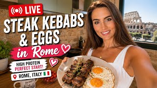 Steak & Eggs in Rome 🇮🇹 | High Protein Breakfast🥩🥚
Good morning from Rome, Italy! 🇮🇹
Were back with another breakfast livestream! After spending the last week on an island with unreliable internet, it feels so good to finally have a stable connection again.
Today were making a delicious high-protein breakfast featuring juicy steak kebabs & eggs while hanging out live from Rome. Grab your coffee, eat breakfast with us, and enjoy the morning!
📍 Live from Rome, Italy
If you enjoy: 🍳 Live cooking 🥩 High-protein recipes 🇮🇹 Italy travel ☕ Breakfast livestreams ✈️ European adventures
Be sure to subscribe so you dont miss our daily travel and cooking livestreams across Europe!
#Rome #Italy #SteakKebabs #SteakAndEggs #Breakfast #CookingLive #YouTubeShorts #Live #Travel #ItalianFood #HighProtein #Foodie #MorningRoutine #EuropeTravel #IRL
Xoxo,
Oliviaa
Make sure to LIKE, SHARE, and SUBSCRIBE!!!
Follow Me On Social Media!
INSTAGRAM: https://www.instagram.com/itsoliviaga...
TWITTER: https://twitter.com/eOliviaGarcia
SNAPCHAT: vivaloca11
TIKTOK: ItsOliviaGarcia
FACEBOOK: ItsOliviaGarcia Steak & Eggs in Rome 🇮🇹 | High Protein Breakfast🥩🥚