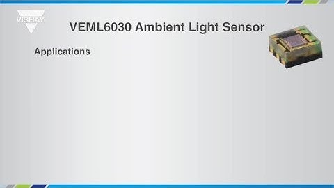 VEML6030 Ambient Light Sensor Light to Digital