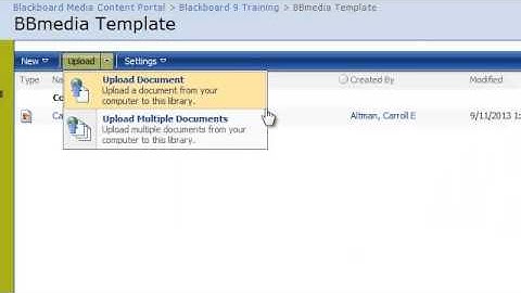 Uploading Files to the BB Media Server